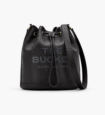 The Leather Large Bucket blk